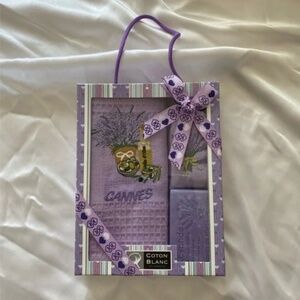 Purple French Cannes Towels Souvenir